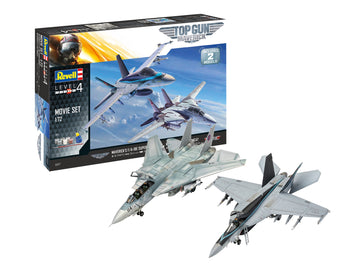 Revell Model set 05677 Top Gun F-14 Tomcat & F/A-18E Super Hornet Gift Set - DC Models